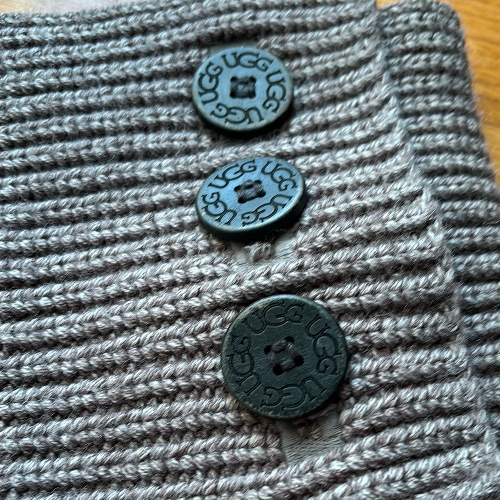 Ugg Gray Knit Button Boots - image 3